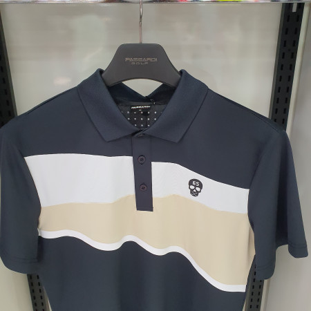 여성 3도 절개 기능성 골프 필드웨어 반팔 티셔츠 Q19MTT075X 블랙