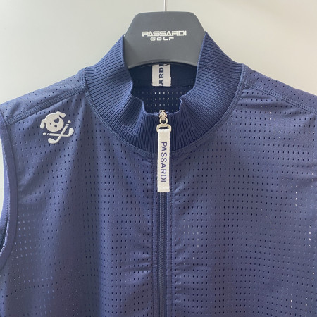 여성 골프 조끼 스텔라 메쉬 집업 베스트 네이비 (P20MTV191M)