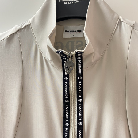 여성 골프 로고 포인트 냉감 집업 점퍼 베이지 (P20MTJ181X)