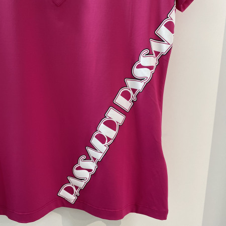 여성 골프 기획 사선 로고 반팔 티셔츠 체리 (P20MTY161H)