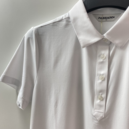 여성 골프 기획 사선 로고 반팔 티셔츠 화이트 (P20MTY161H)