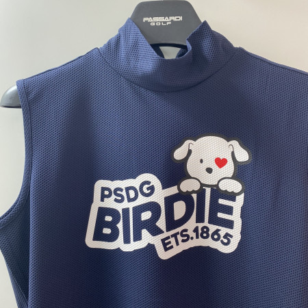 여성 골프  엠보싱 반목 민소매 티셔츠 네이비 (P20MTL171H)