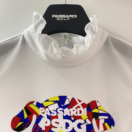 여성 골프  에리 셔링 민소매 티셔츠 화이트 (P20MTL182M)