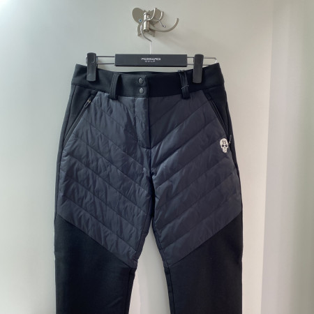 파사디 겨울 스컬 덕다운배색 패딩 스키니 팬츠 블랙 여성 P20WSB592X