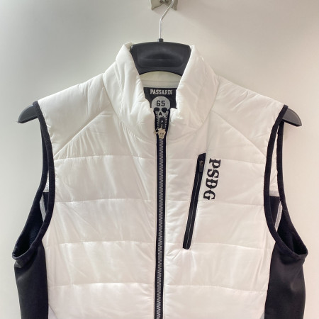 파사디 간절기 기능성 져지 배색 패딩 조끼 화이트 남성Q20FWV641X