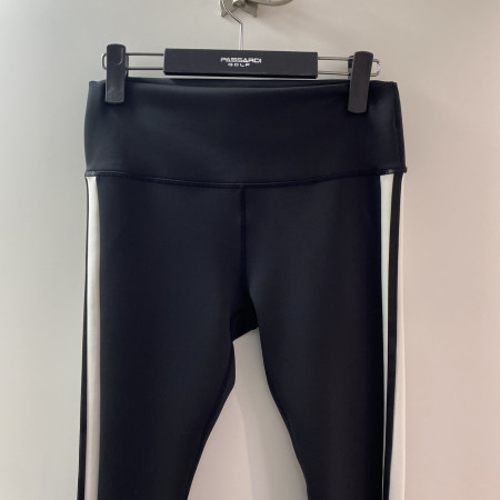 파사디 라인 배색 레깅스 블랙 여성 PQAAN992M