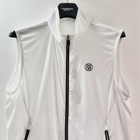 [파사디] 엠보 베이직 솔리드 조끼 베스트 화이트 남성 Q22AWVS01M