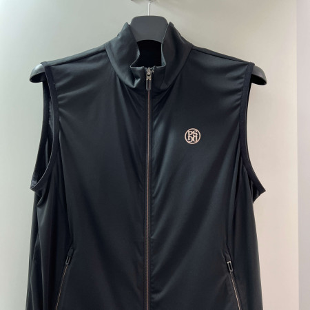 [파사디] 엠보 베이직 솔리드 조끼 베스트 블랙 남성 Q22AWVS01M