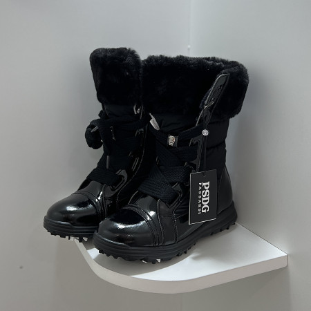 [파사디] 방한 중목 퍼 부츠 블랙 여성 겨울 골프화 PRWAE951M