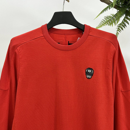 [행복한백화점][파사디] 인타샤 배색 라운드 니트 티셔츠 다크코랄 남성 Q23FKP212X