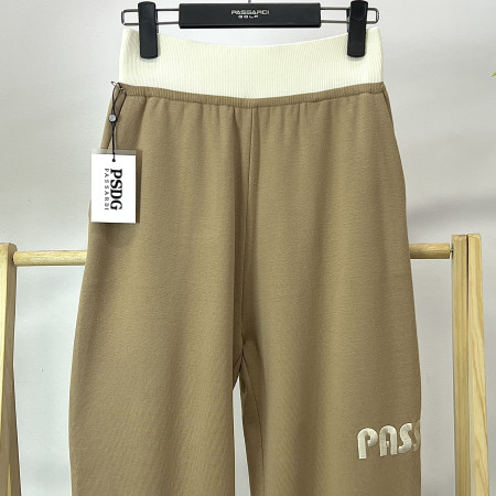 [행복한백화점][파사디] 세미 배기핏 니트 팬츠 베이지 여성 바지 P23FSL509M