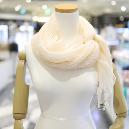 [행복한백화점][아날도바시니]도트 주름 스카프 ABFS-20152