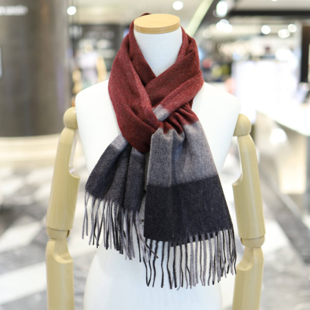 아날도바시니 크림슨 캐시미어 머플러