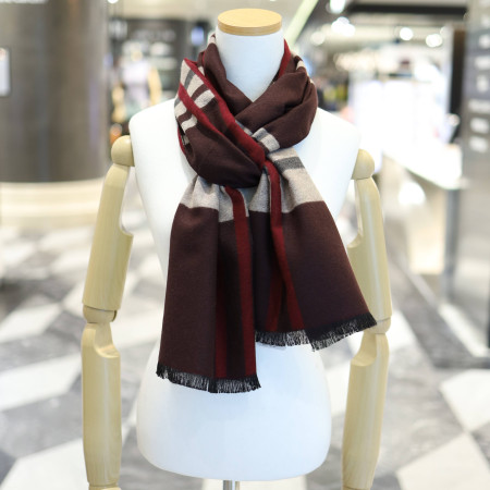 아날도바시니 포인트 라인 양면 비스코스 머플러