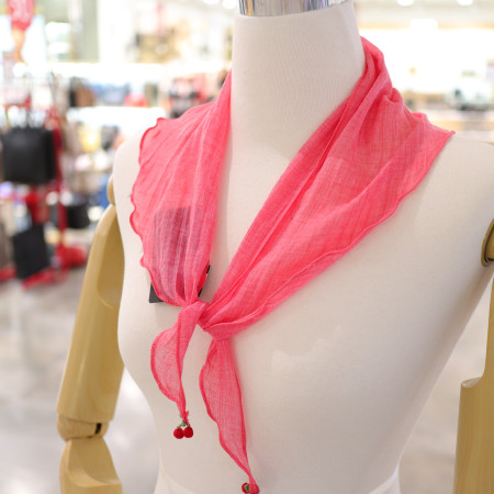 [행복한백화점][아날도바시니]체리 삼각 스카프 ABS-215001