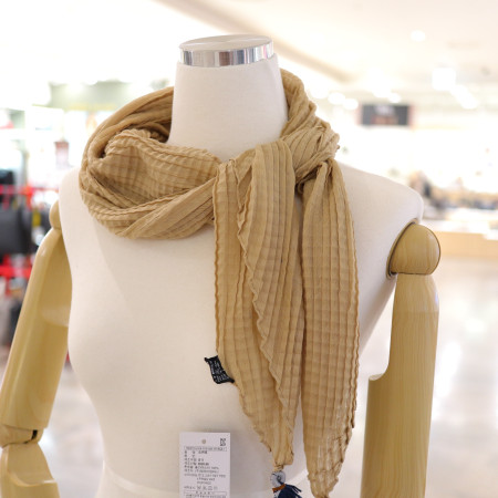 [행복한백화점][아날도바시니]와플주름 여성 패션 스카프