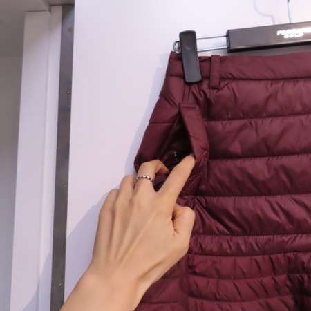 여성 골프 패딩 플레어 스커트 버건디 P18WSK577M