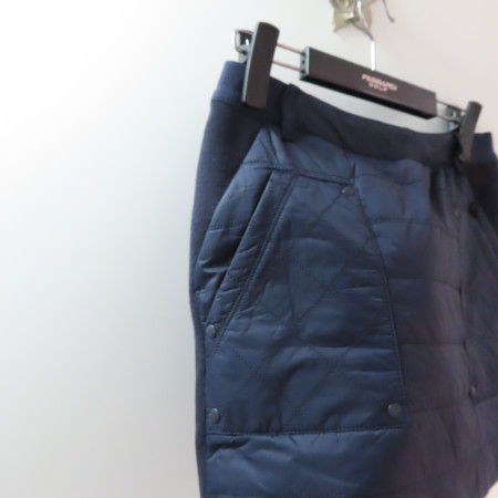 여성 골프 아웃 포켓 패딩 스커트 네이비 P18WSK573M