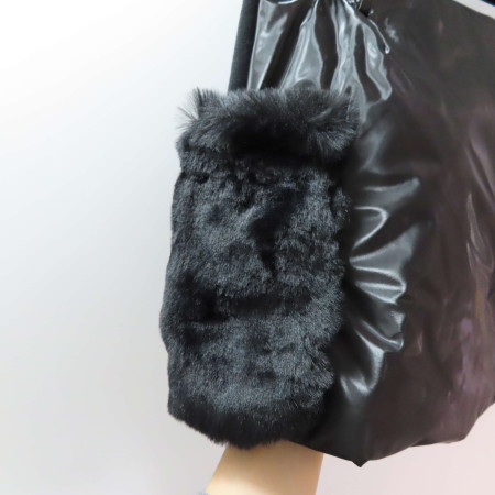 여성 골프 퍼 포켓 포인트 패딩 스커트 블랙 P18WSK574M