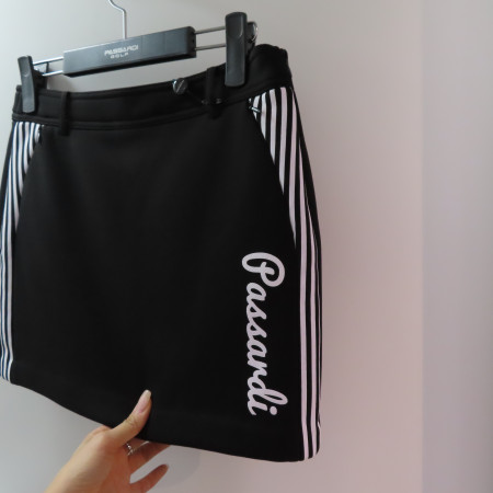 밍크 본딩 타이트 스커트 블랙 여성 겨울 P19WSK575M