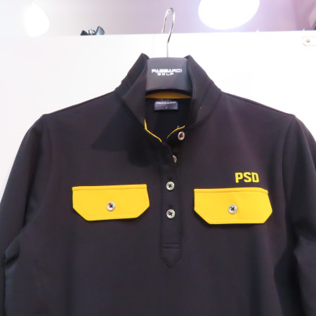 가슴 포켓 배색 포인트 긴팔 티셔츠 블랙 여성 P18FTY134M