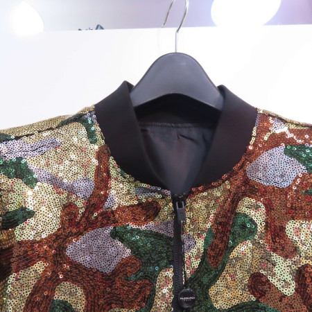 까뮤 밀리터리 스팽글 자켓 가을 여성 P18FWJ727M