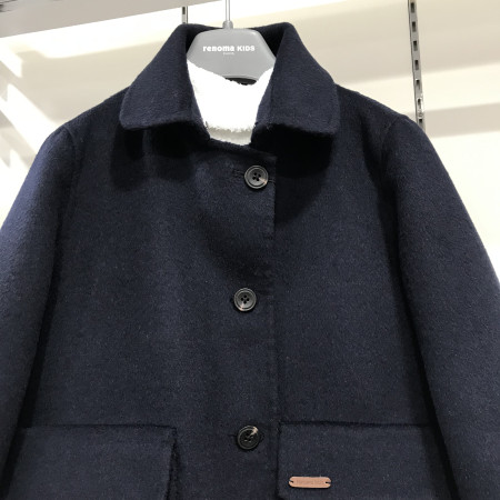 [레노마키즈] 여아 핸드메이드 코트 네이비 R1941C005