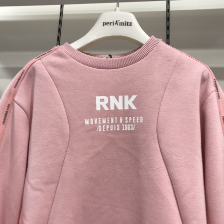 [레노마키즈] 여아 로고 테이프 기모 맨투맨 티셔츠 멜란지 R1945T539