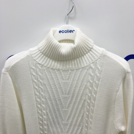 유니 케이블 목폴라 니트티(아이보리) 19D5002