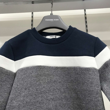 [레노마키즈] 남아 멀티 칼라 블록 맨투맨 티셔츠 틸 R1941T106