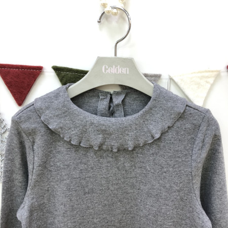 [여아] 프릴 티셔츠 (멜란지그레이)EDLA18WI1