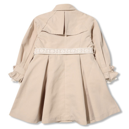 페리미츠 여아 로맨틱 라이너 세트 봄 에이라인 원피스 트렌치코트 P2011C054 베이지