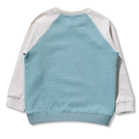 페리미츠 남아 캐쥬얼 민트 라글란 라운드넥 면 긴팔 티셔츠 P2012T113