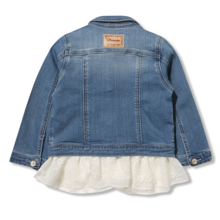 페리미츠 여아 내추럴 레이스 데님 자켓  P2013J072 인디고블루