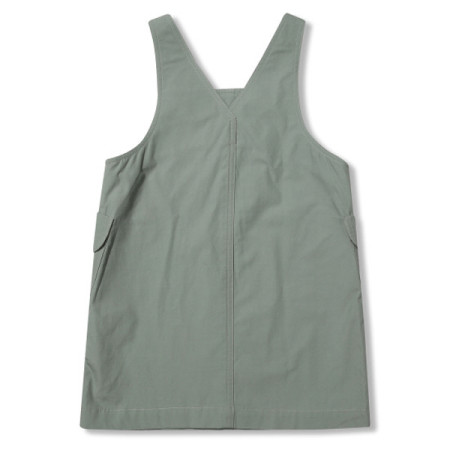 페리미츠 여아 베이직 코튼 오버롤 멜빵 원피스 P2013O671 카키
