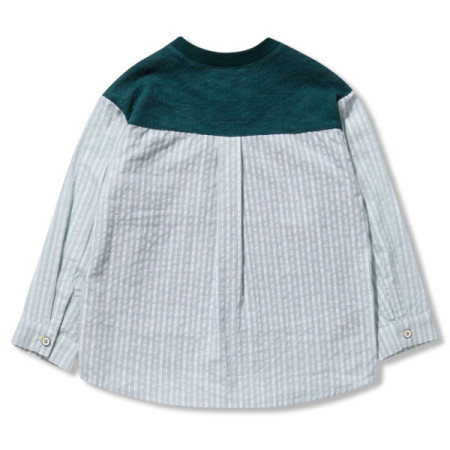 페리미츠 남아 내추럴 셔츠 레이어드 긴팔 맨투맨 티셔츠  P2013T122