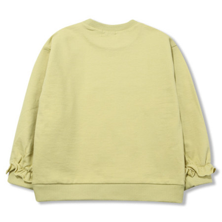 페리미츠 여아 라운드넥 소매 프릴 루즈핏 맨투맨 긴팔 티셔츠  P2015T566