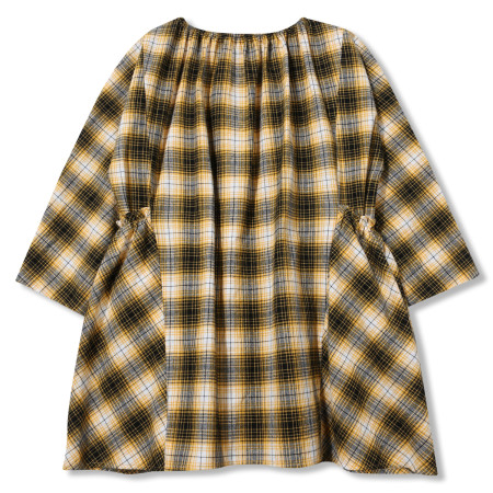 모던체크원피스 머스타드 (C1931O655)