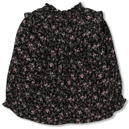 고고플라워블라우스 블랙 (C192B354)