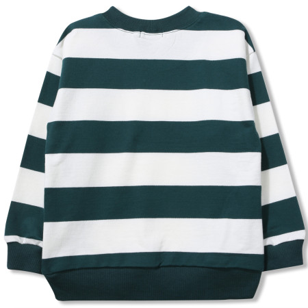 스트라이프 라운드 긴팔티 맨투맨 틸 (C1932T111)