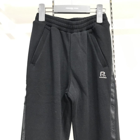 [레노마키즈] 남아 로고 프린트 팬츠 블랙 R1945P568