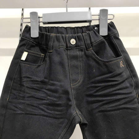 [레노마키즈] 남아 면 기모 세미 배기 팬츠 그레이 R1945P588