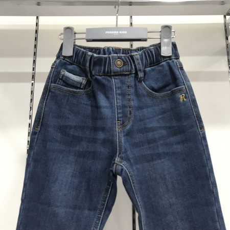 [레노마키즈] 남아 베이직 기모 안감 데님 팬츠 인디고블루 R1945Q589