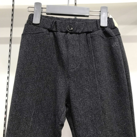 [레노마키즈] 여아 고방 체크 분또 기모 레깅스 차콜 R1941P214