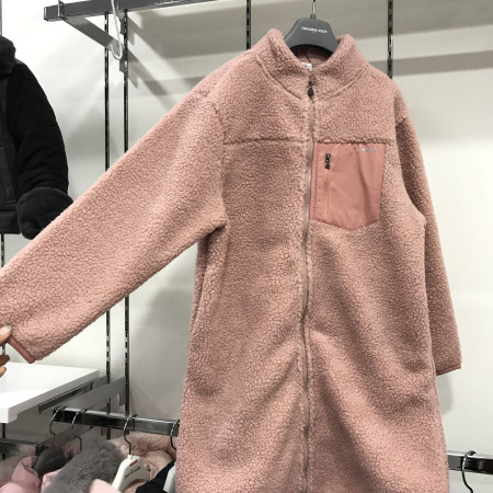 [레노마키즈] 남아 덤블 뽀글이 롱 점퍼 인디핑크 R1945J518