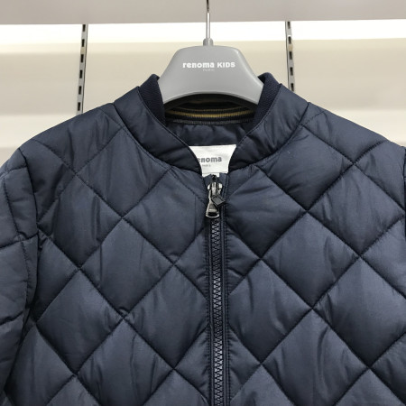 [레노마키즈] 남아 퀼팅 숏기장 웰론 점퍼 네이비 R1942J023