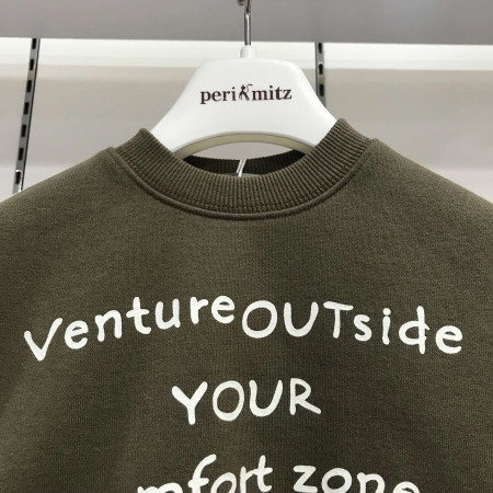 [페리미츠] 베이직 양기모 맨투맨 카키 P1945T515