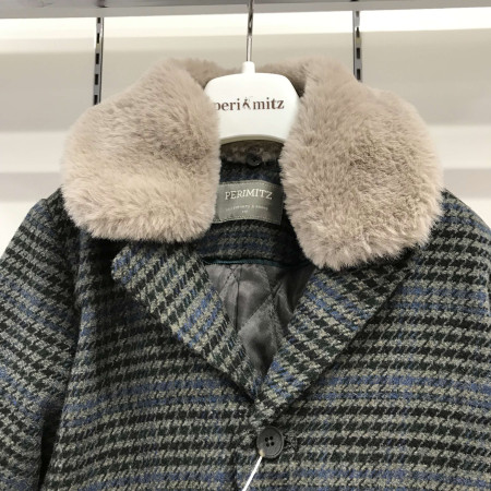 [페리미츠] 빈티지 클래식 코트 다크그레이 P1942C013