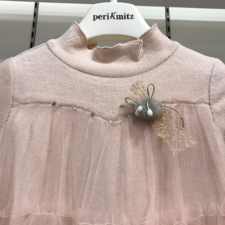 [페리미츠] 러블리 캉캉이 샤 롱 티셔츠 피치 P1942T166