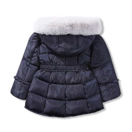 [페리미츠]꽃벨트프릴다운점퍼 네이비 P1842J061